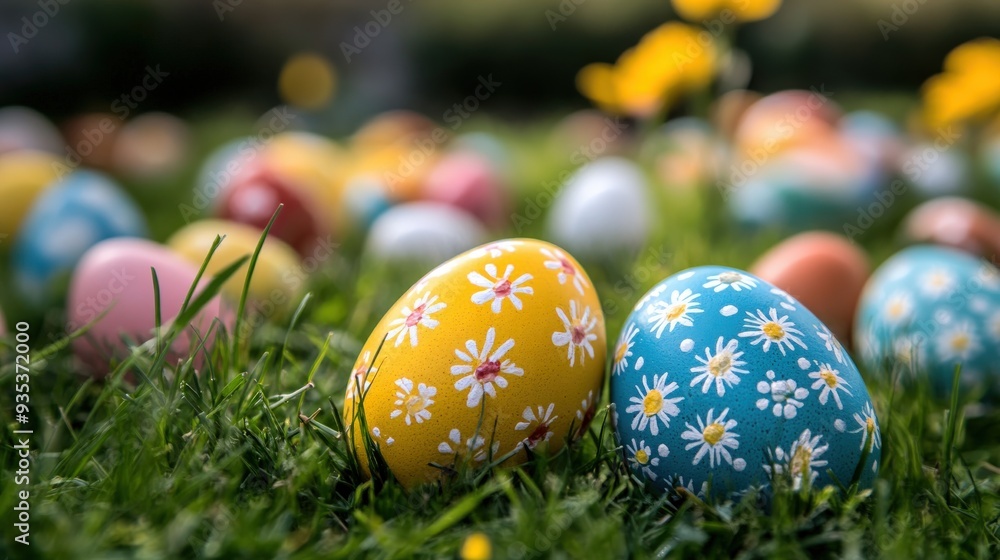 Welcome Easter with a family egg hunt. Decorate eggs with bright colors and hide them around your home or garden. Welcome Easter with a family egg hunt. Decorate eggs with bright colors and hide them around your home or garden.