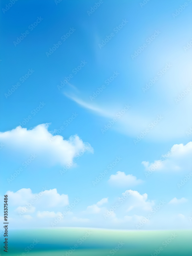 Obraz premium landscape with field and sky