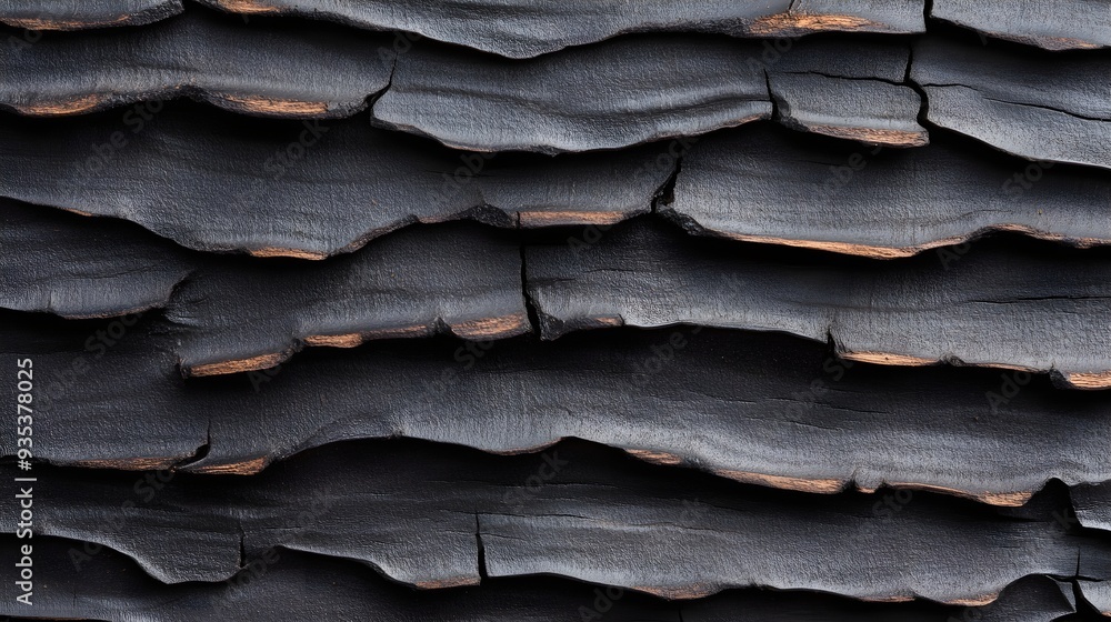 Macro shot of black cherry tree bark with distinct horizontal lenticels, focusing on the intricate peeling layers and natural patterns Macro shot of black cherry tree bark with distinct horizontal lenticels, focusing on the intricate peeling layers and natural patterns