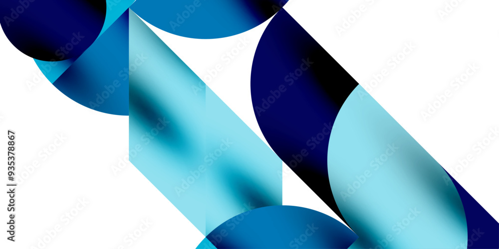 Tech minimal circular shapes geometric art. Vector modern circles Tech minimal circular shapes geometric art. Vector modern circles