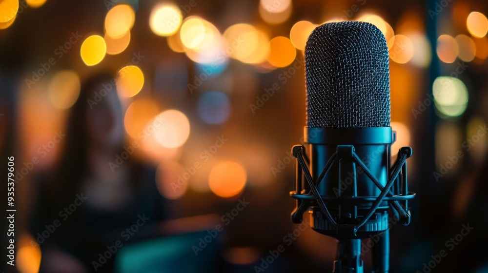 Studio Microphone Closeup. Studio Microphone Closeup.