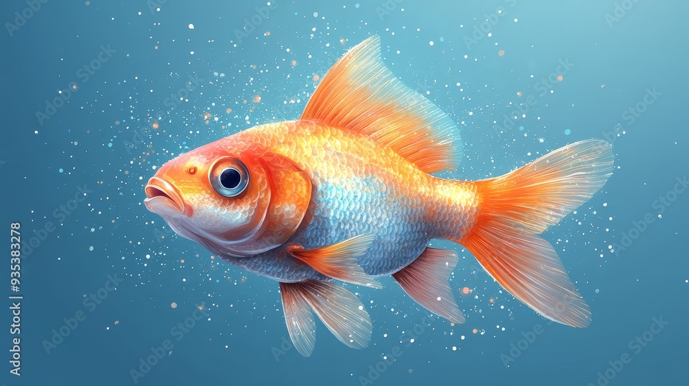 A fish colorful cartoon style high resolution vect 823 A fish colorful cartoon style high resolution vect 823