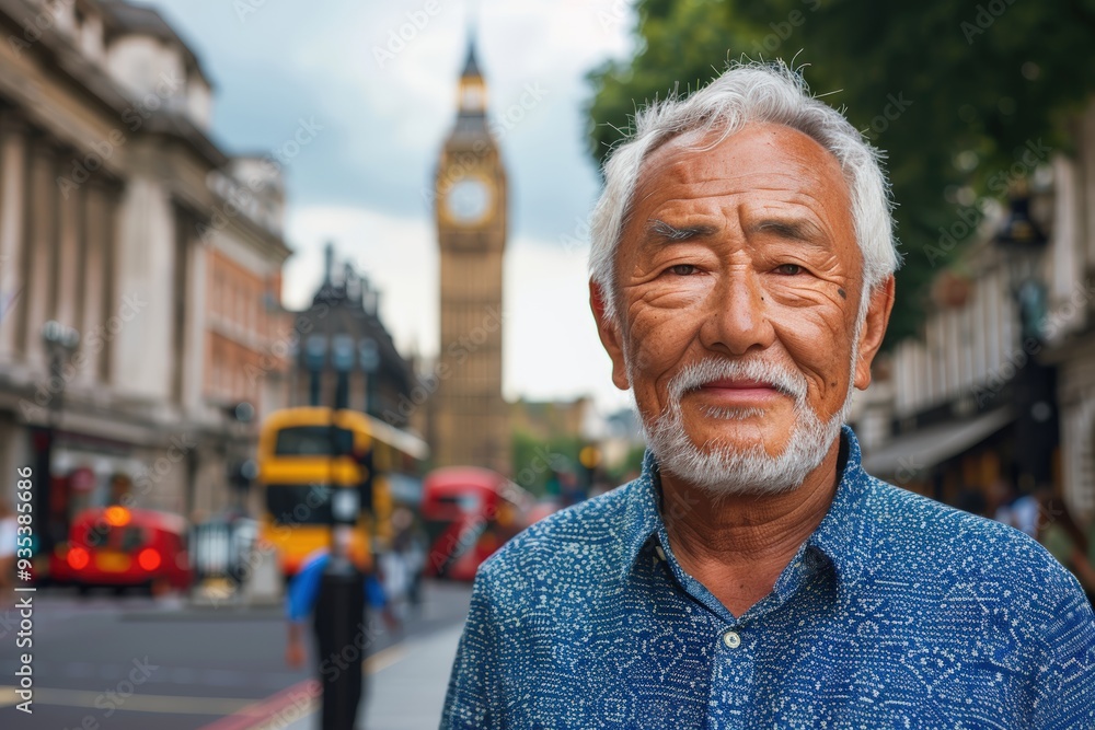 Portrait of a Senior Man in London Portrait of a Senior Man in London