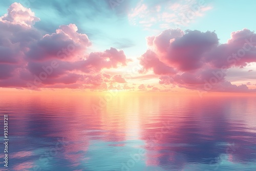 Create a soft pastel gradient background that tran  316 sunset, sky, sun, sea, nature, sunrise, cloud, water, ocean, orange, clouds, beach, landscape, horizon, sunlight, light, dusk, red, color, eveni photo