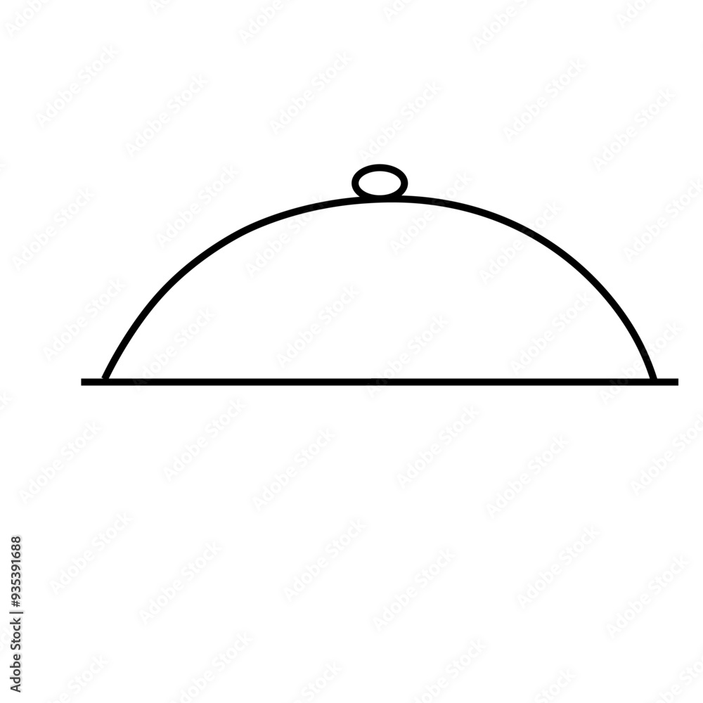 movable food cover silhouette icon design template movable food cover silhouette icon design template