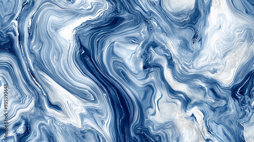 Blue and White Marble Texture blue and white background