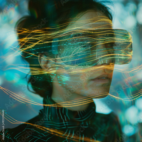 Immersive Virtual Reality Experience. Next-Gen VR Headset for Gaming and Beyond
