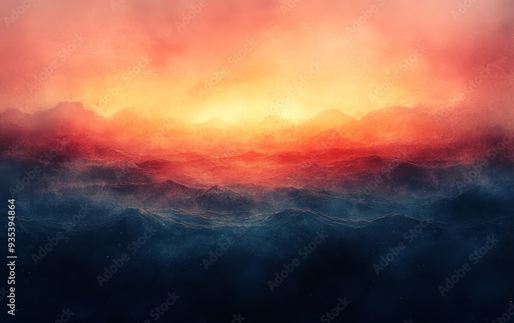 Naklejka premium Create a soft pastel gradient background that tran 506 sky, sunset, clouds, cloud, sun, nature, sunrise, orange, red, light, blue, color, evening, beautiful, cloudscape, fire, dusk, sunlight, landsca