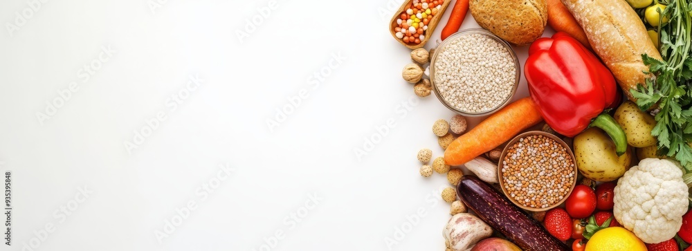 Carbohydrates banner with copyspace, sugar molecules. Along with proteins and fats, carbohydrates are one of three main nutrients found in foods and drinks. Carbohydrates banner with copyspace, sugar molecules. Along with proteins and fats, carbohydrates are one of three main nutrients found in foods and drinks.