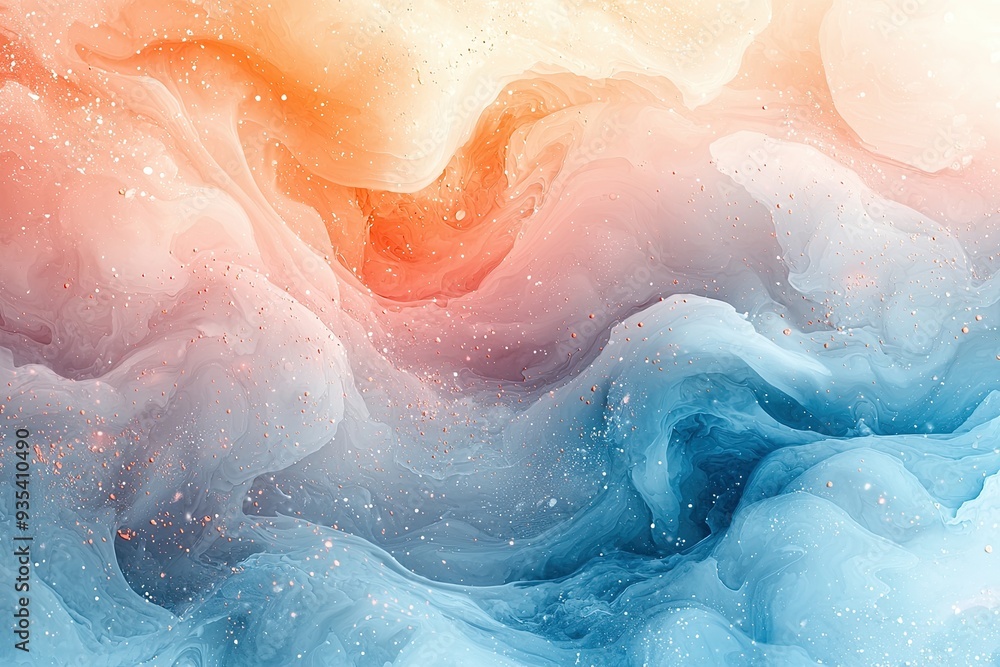 Fototapeta premium Imagine prompt a high professional quality abstract watercolor background seamless pattern. In light pastel tones featuring soft splashes and subtle alcohol ink effect