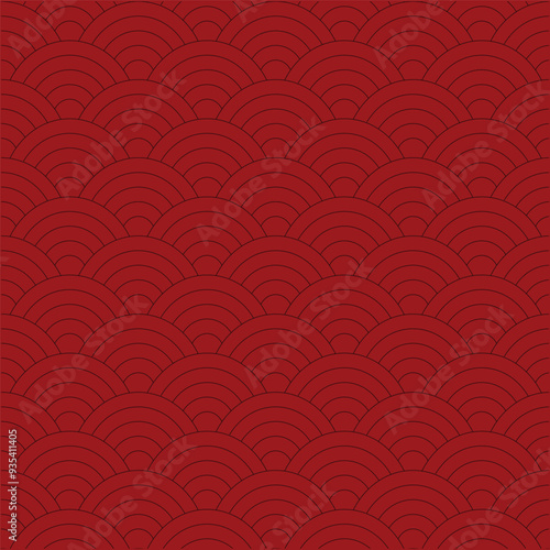 seamless fish scale pattern vector