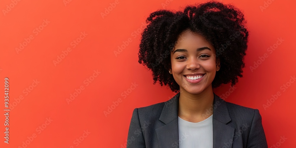 young african american woman public relations pr, solid background, young african american woman public relations pr, solid background,