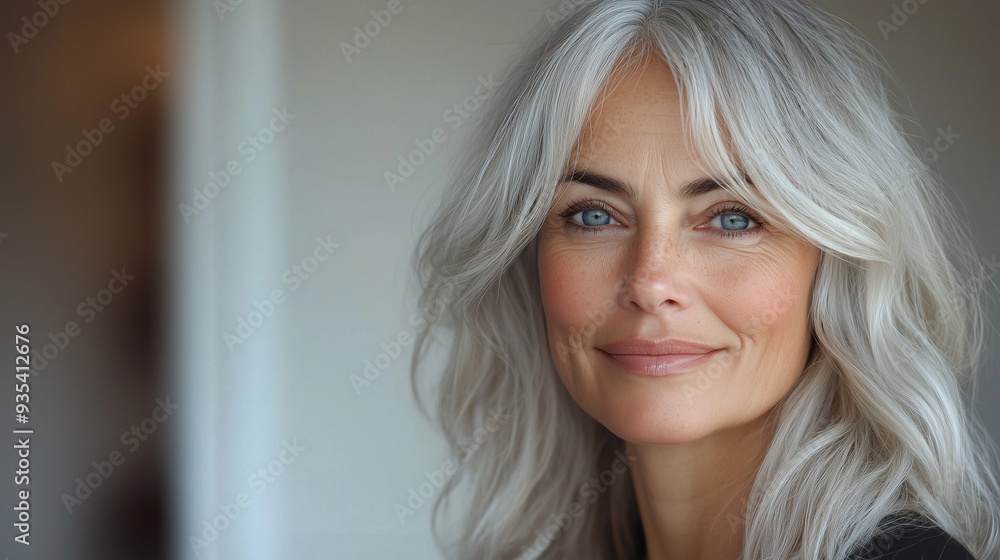 Portrait of an Older Woman. Elegant portrait of an older woman with silver hair, exuding confidence and grace. Portrait of an Older Woman. Elegant portrait of an older woman with silver hair, exuding confidence and grace.