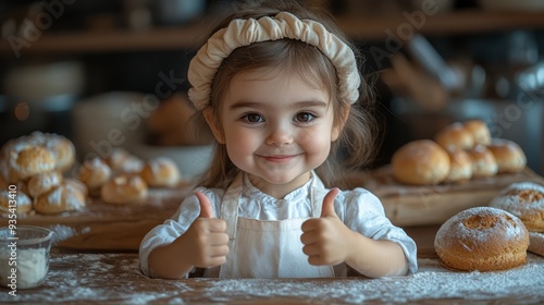 Portrait photography of a cute little baker happil  97 child, food, boy, kid, eating, childhood, cake, baby, kitchen, family, people, fun, cooking, eat, baking, table, christmas, birthday, little, des