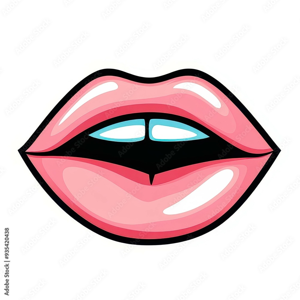 Explore vibrant cartoon lips designs on a clean, white background that pop with color and fun. Perfect for creative projects Explore vibrant cartoon lips designs on a clean, white background that pop with color and fun. Perfect for creative projects