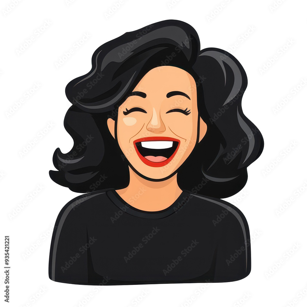 A fun and trendy laugh sticker featuring a quirky anonymous girl, perfect for spicing up your Telegram chats A fun and trendy laugh sticker featuring a quirky anonymous girl, perfect for spicing up your Telegram chats