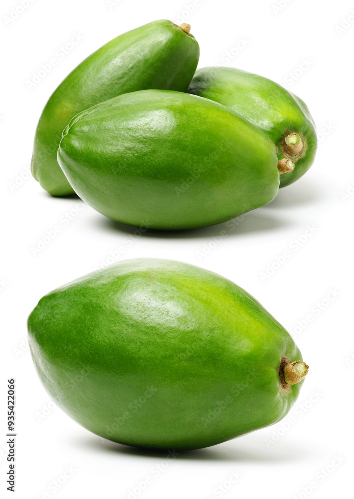 Papaya fruit isolated on a white background Papaya fruit isolated on a white background