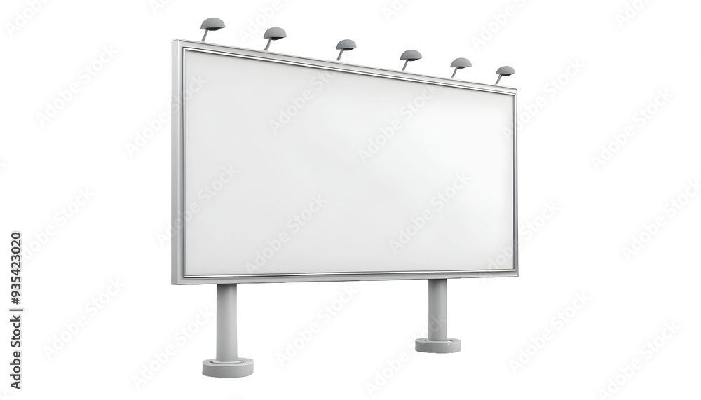 Blank billboard on transparent background with clipping path Blank billboard on transparent background with clipping path