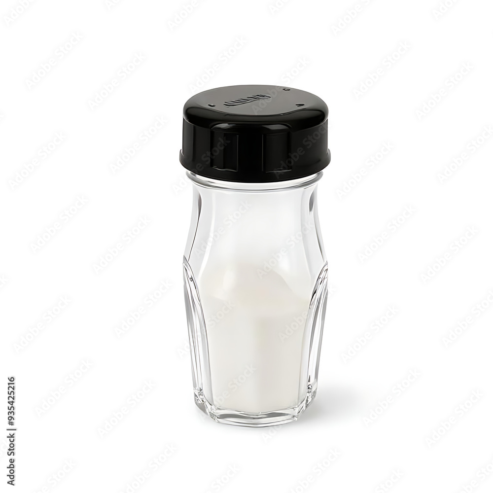 Table salt on white background Table salt on white background