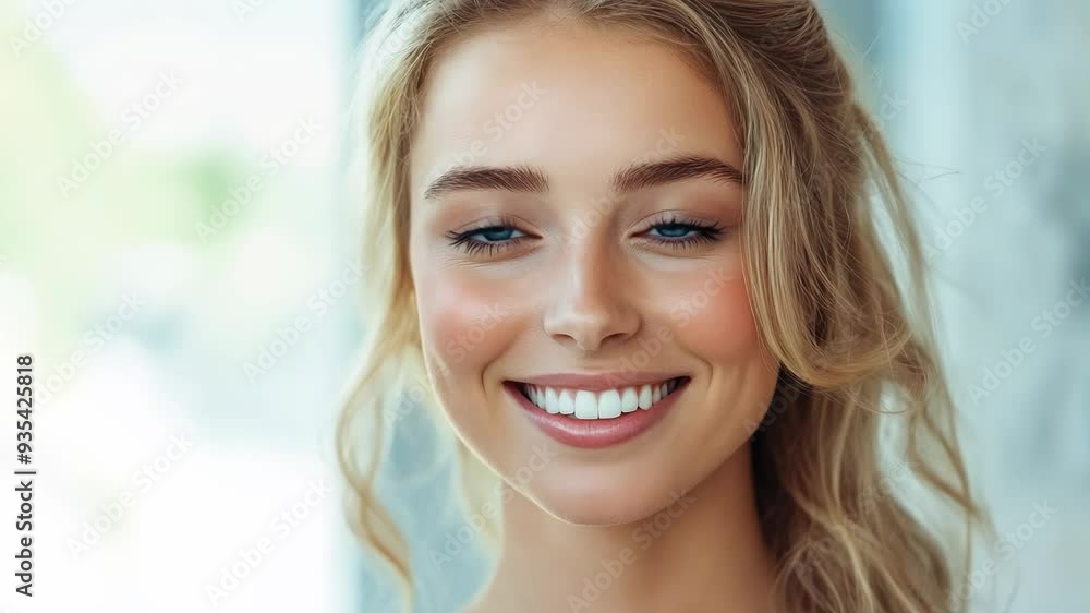 Radiant Smile and Blue Eyes Radiant Smile and Blue Eyes