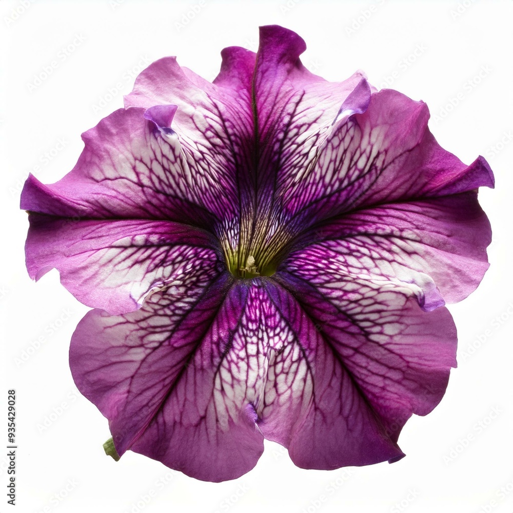 Naklejka premium Purple pink Petunia isolated on white background