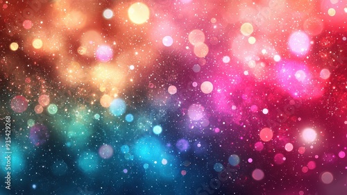 A vibrant abstract background featuring colorful bokeh lights and soft blurred effects, perfect for designs and creative projects.