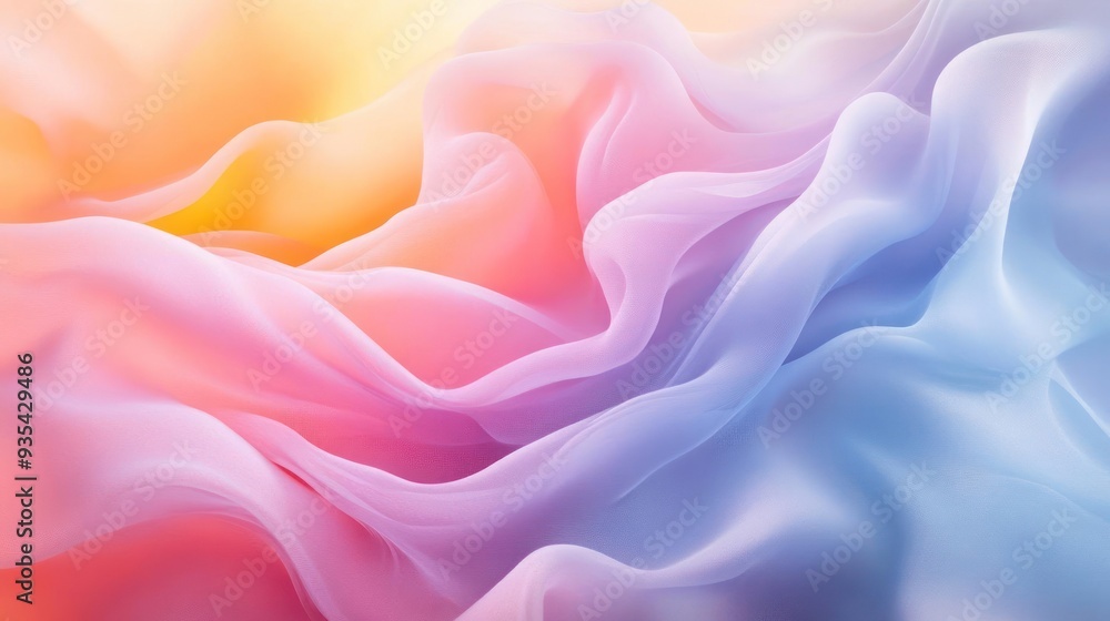 Obraz premium A vibrant abstract background image featuring fluid color transitions,