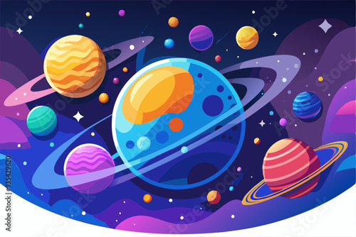 Colorful Planets and Stars in a Cosmic Landscape