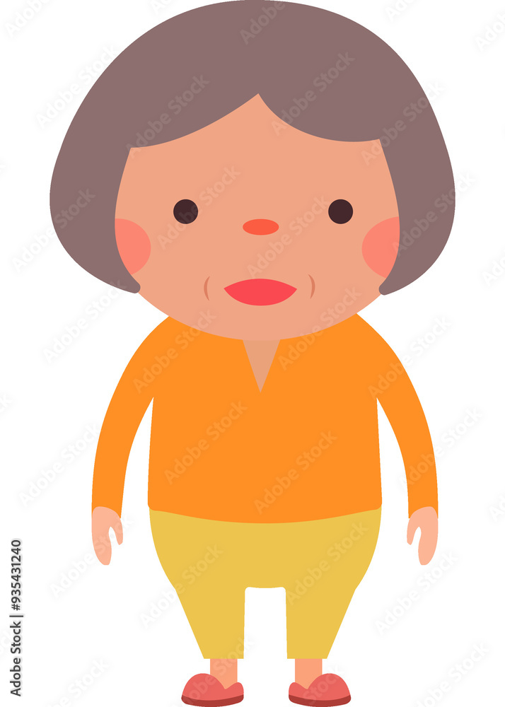 transparent background illustration-lovely elder transparent background illustration-lovely elder