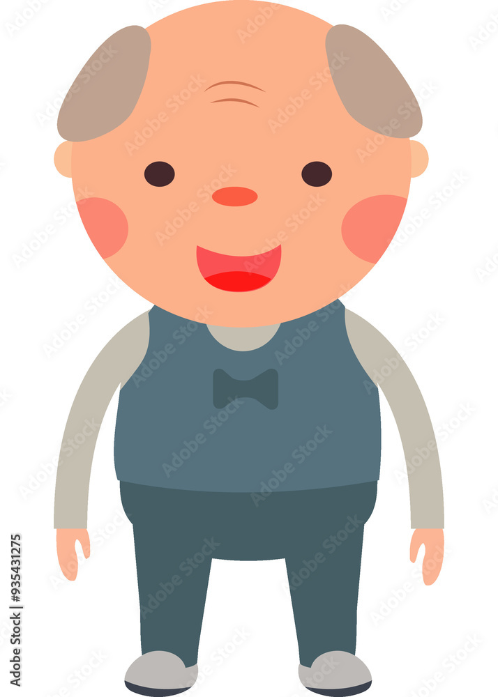 transparent background illustration-lovely elder transparent background illustration-lovely elder
