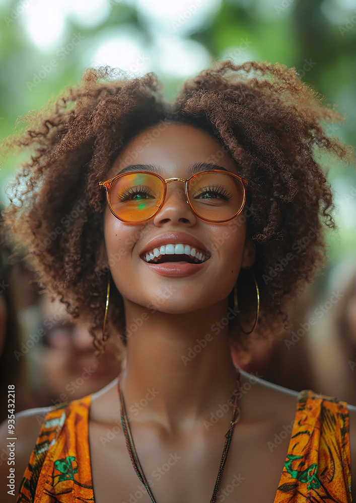 Illustration of excited Black individuals having fun, with a subtle blurred backdrop, perfect for social media visuals. Illustration of excited Black individuals having fun, with a subtle blurred backdrop, perfect for social media visuals.