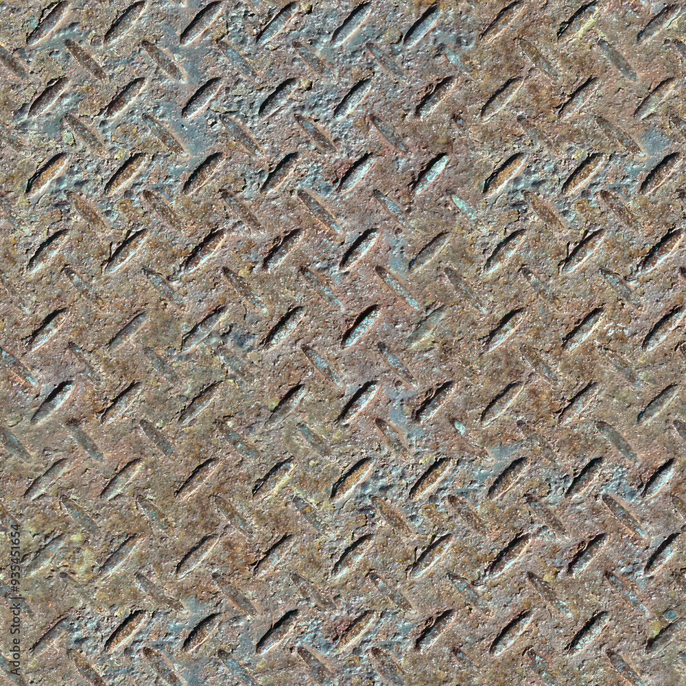 Metal iron rusty alluminium bronze dotted metal plate seamless texture. Metal iron rusty alluminium bronze dotted metal plate seamless texture.