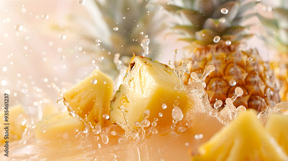 fruits and vegetables splashing in a graphic advertising background. fruits and vegetables splashing in a graphic advertising background.