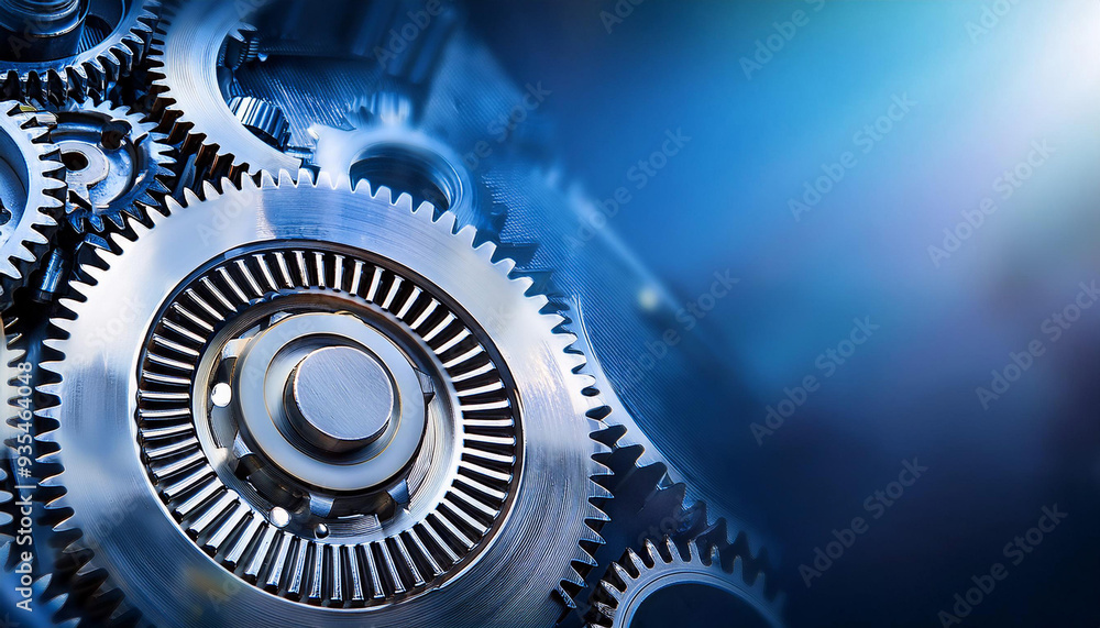 Close-Up of Mechanical Gears and Components, Symbolizing Engineering and Precision Close-Up of Mechanical Gears and Components, Symbolizing Engineering and Precision