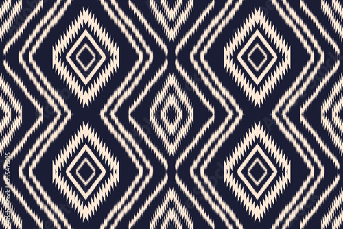 Ethnic ikat seamless pattern.beautiful pattern. folk embroidery,bohemian style,aztec geometric art ornament print.ethnic abstract art.Seamless fabric.design for fabric, carpet, wallpaper, clothing.