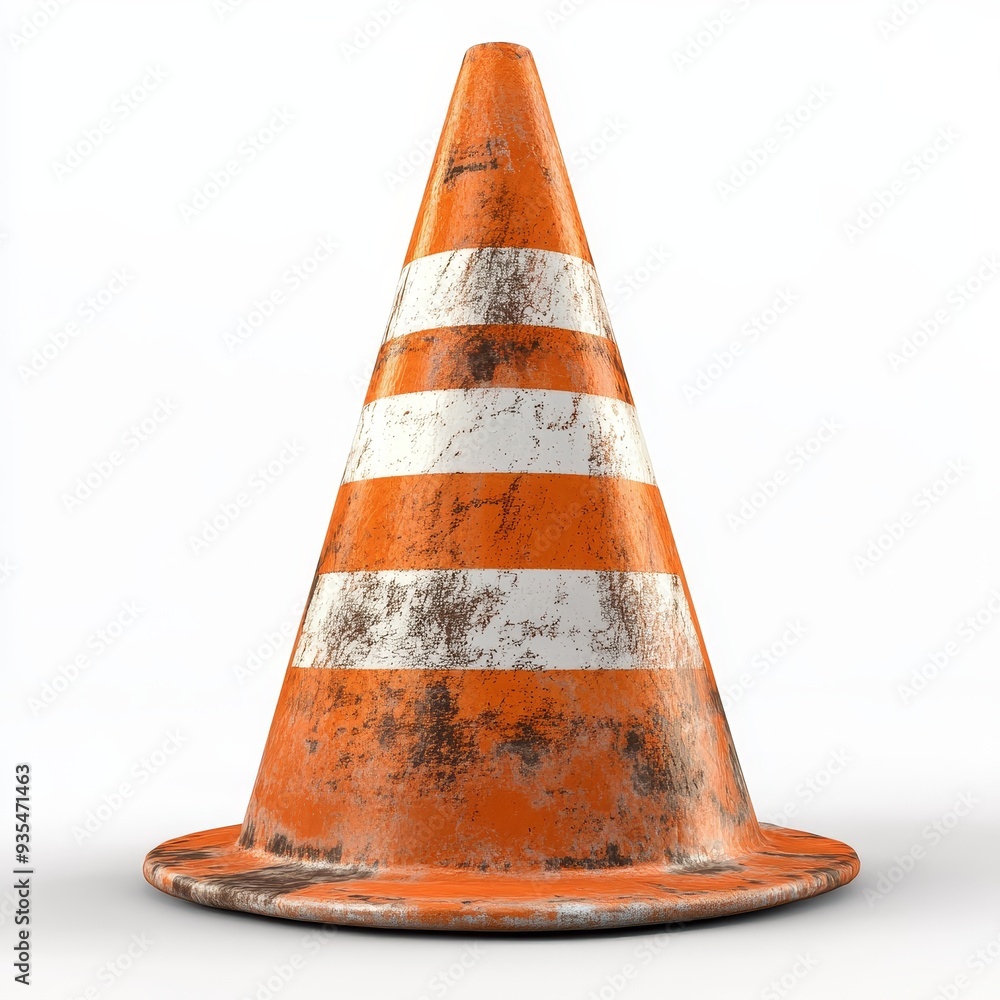 Isolated traffic cone PNG in transparent mode Isolated traffic cone PNG in transparent mode