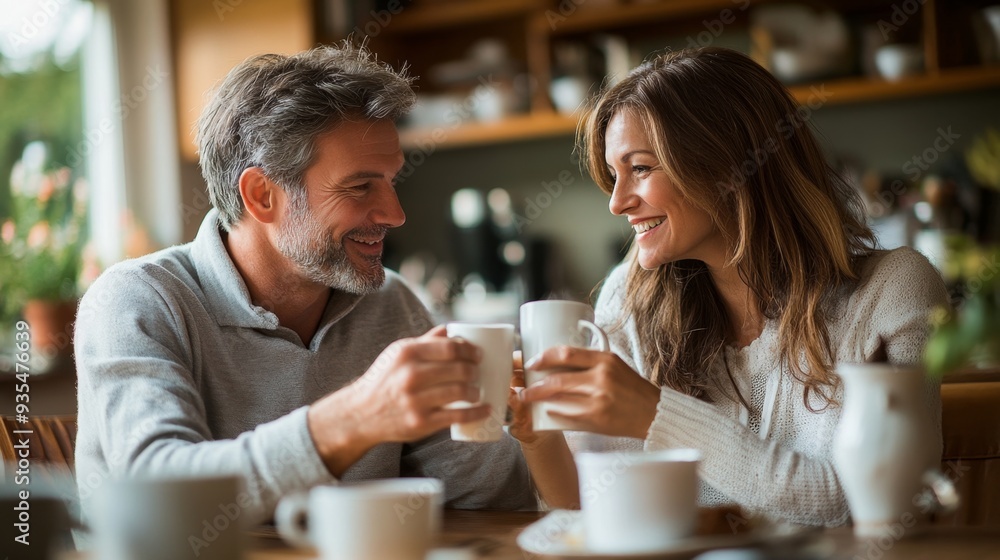 Couple Enjoying Coffee Couple Enjoying Coffee