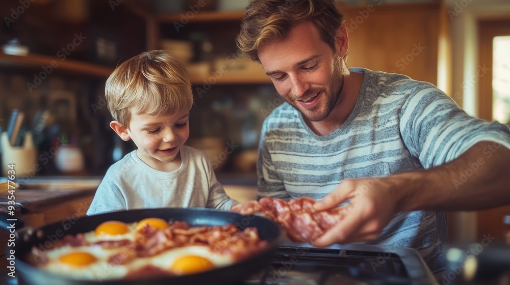 Father and Son Cooking Father and Son Cooking