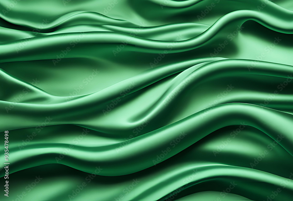 Green satin backgound Green satin backgound