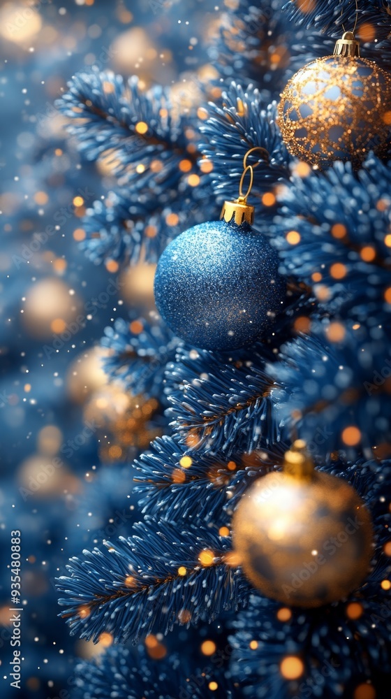 Merry Christmas and Happy New Year. Christmas ornaments on tree branch holiday background Merry Christmas and Happy New Year. Christmas ornaments on tree branch holiday background