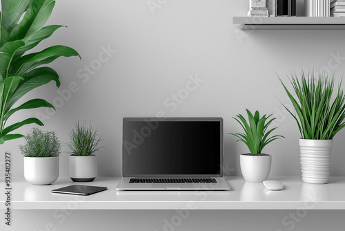 Laptop White Background No ...