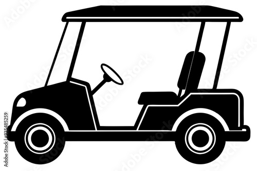 Golf Cart Vector Illustration, Golf Cart Icon, Golf Cart Vector Art, Vector Golf Cart Design