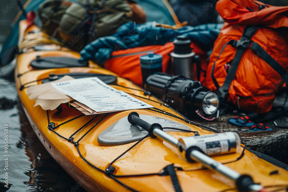 Happy people spending summer time kayaking fishing boating hobby water sports, Generative AI photo Happy people spending summer time kayaking fishing boating hobby water sports, Generative AI photo