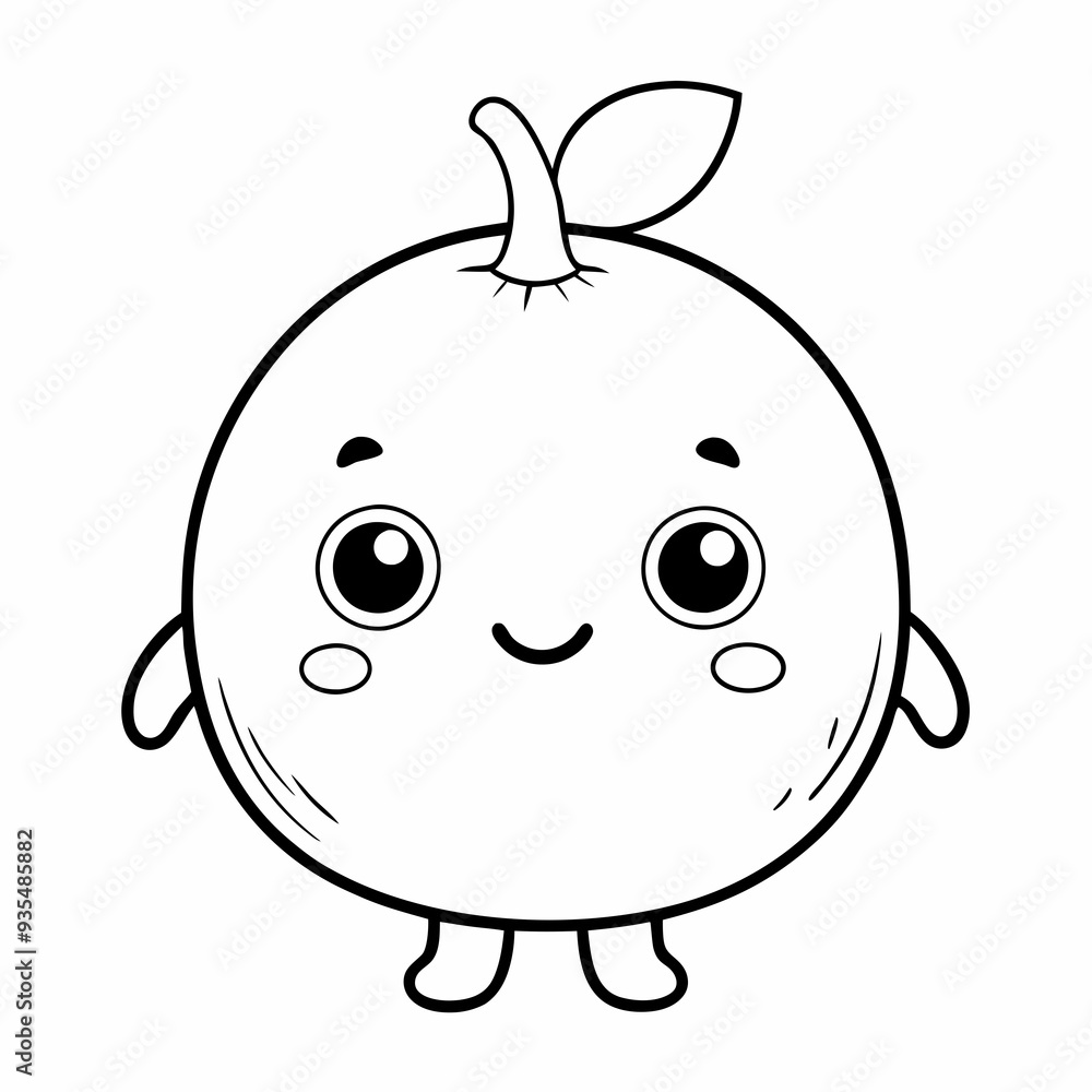 Obraz premium fruit Coloring Page