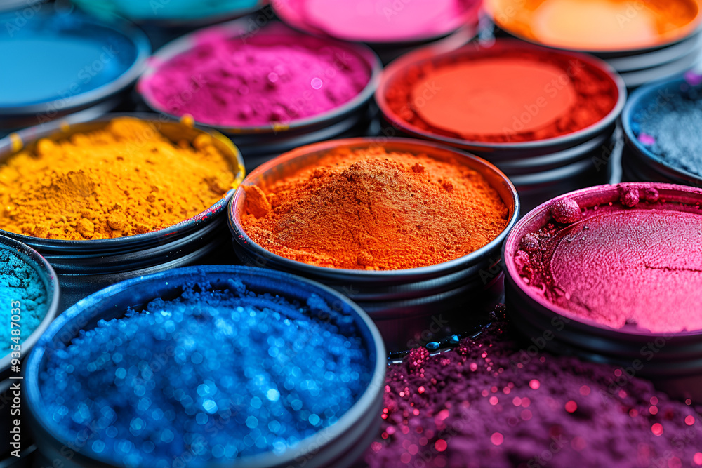 a group of colorful powders
a group of colorful powders