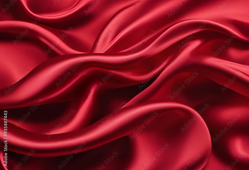 Obraz premium red satin backgound