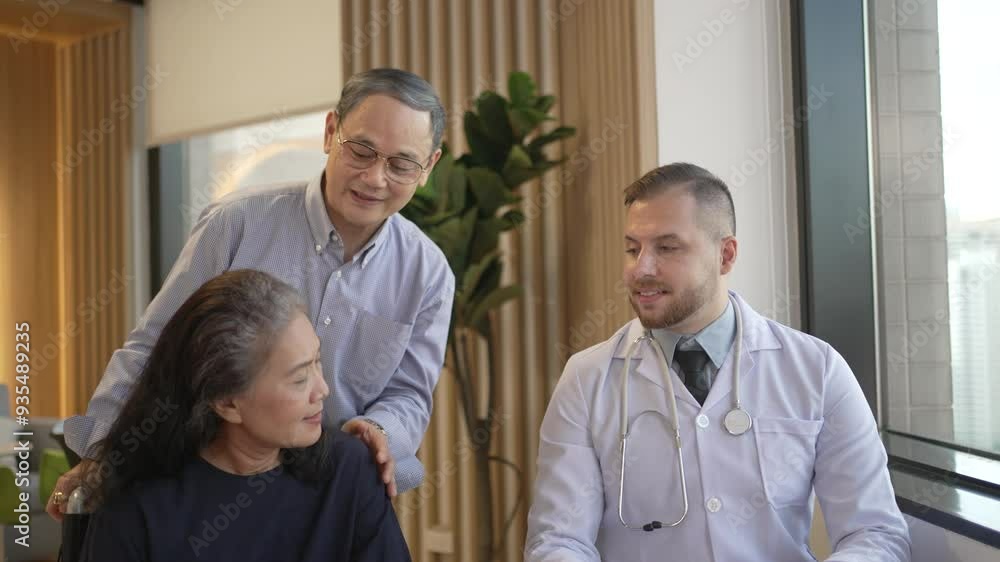 Senior people are meeting with doctor. Health care and Senior lifestyle. Senior people are meeting with doctor. Health care and Senior lifestyle.