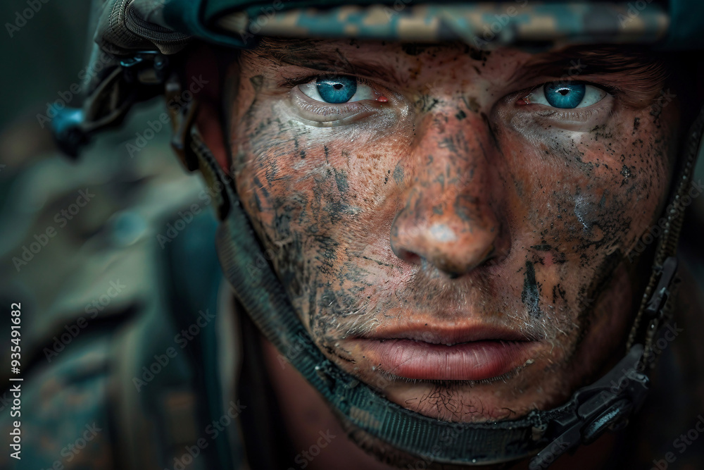 Special forces soldier in full uniform AI generated image Special forces soldier in full uniform AI generated image