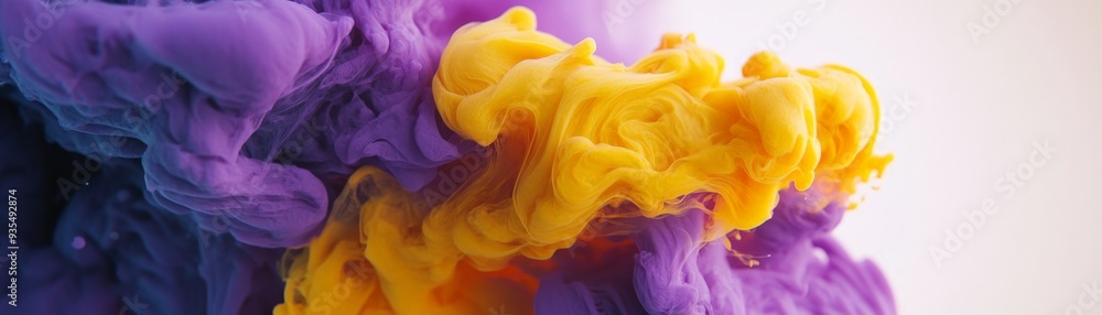 Fototapeta premium Abstract Ink Swirls.