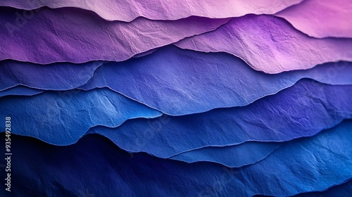 Wallpaper Mural abstract artistic background close up of striped paper stained in blue and purple colors : Generative AI Torontodigital.ca